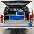 Pick-up Isuzu attrezzato da Syncro per multiutility
